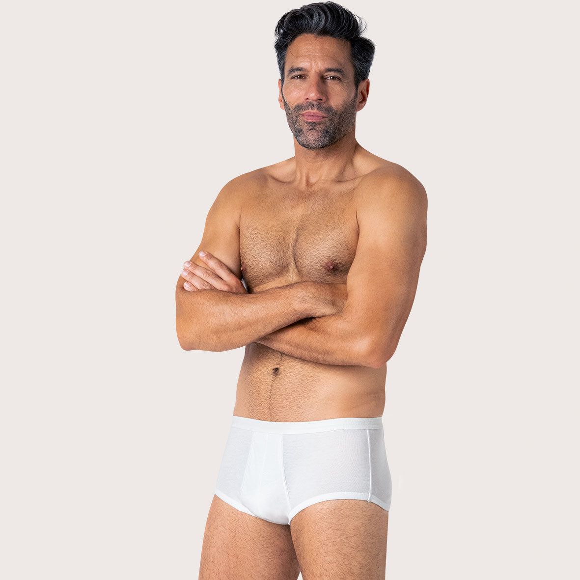 Slip taille haute ouvert homme Pur coton Premium Eminence