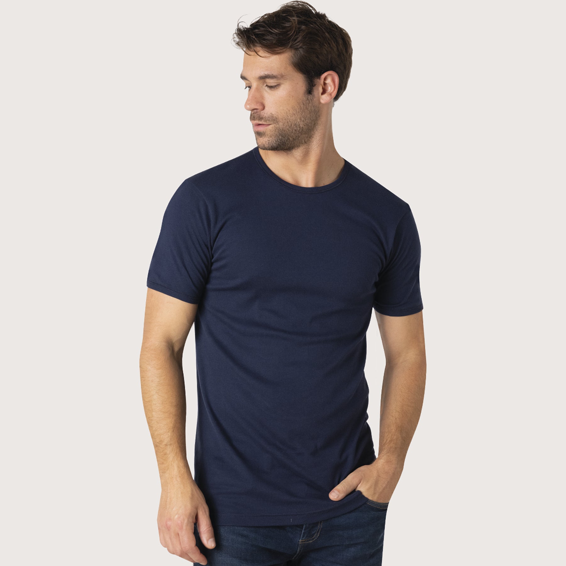 Tee-shirt col rond Pur coton Premium Eminence