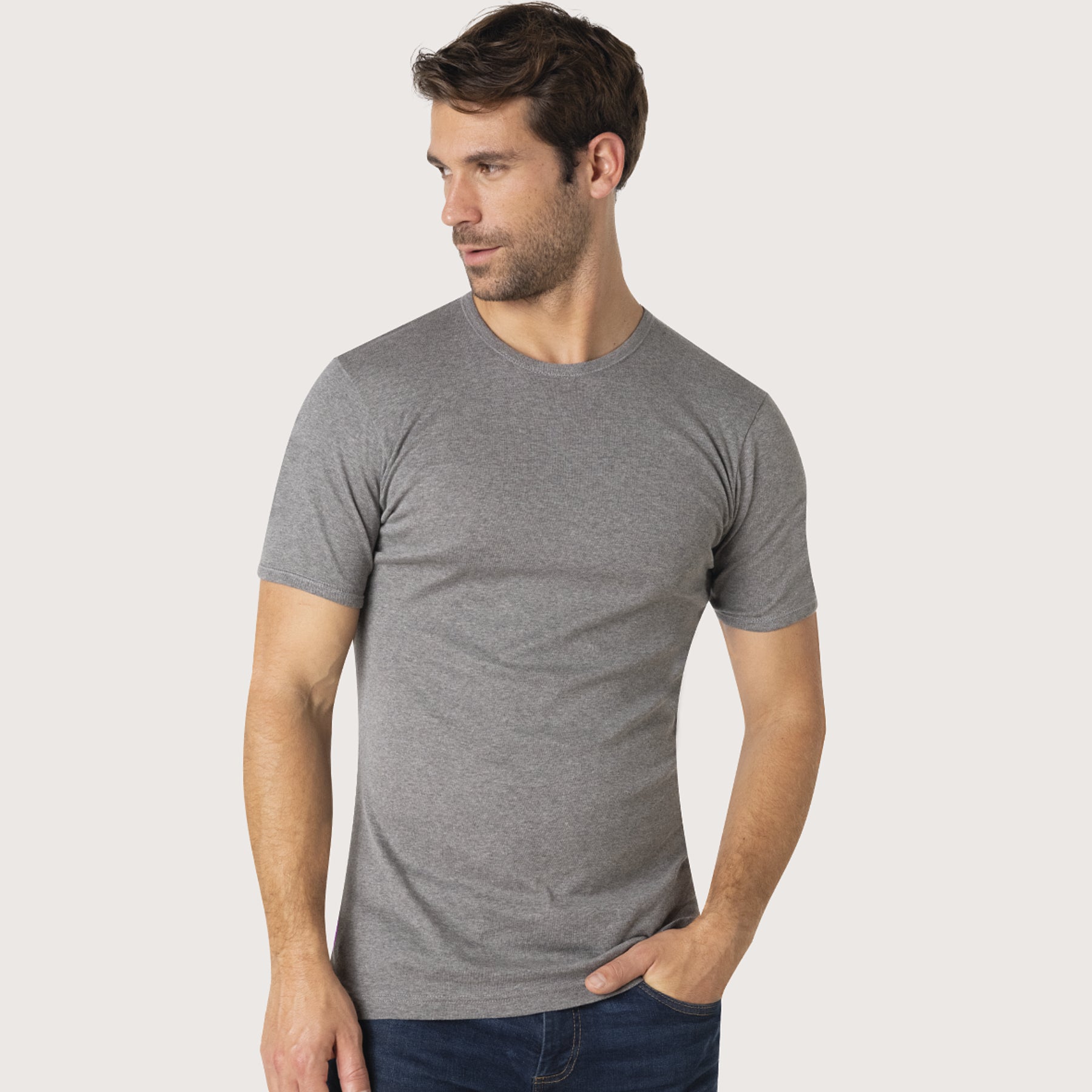 Tee-shirt col rond Pur coton Premium Eminence