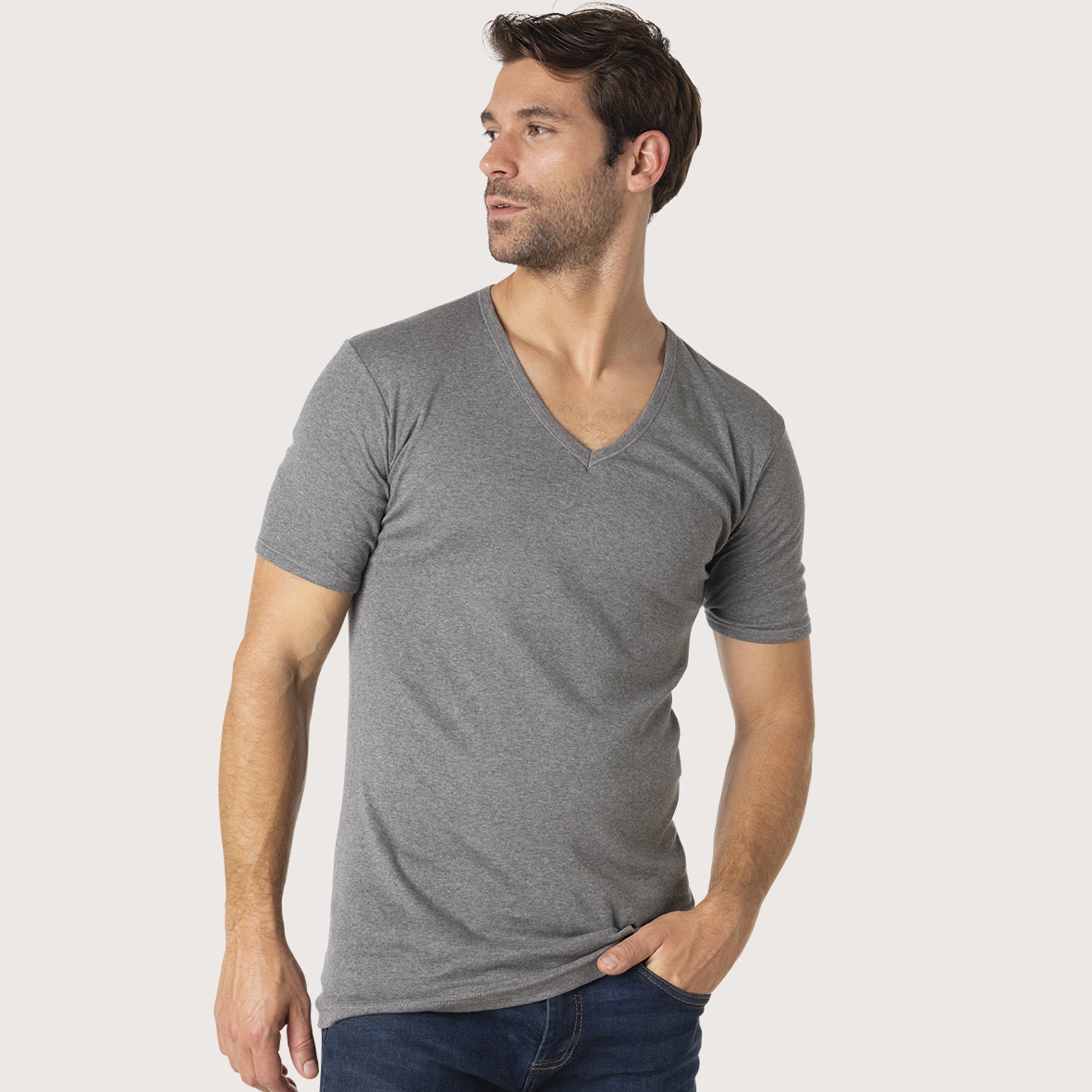 T-shirt Homme COL V à personnaliser coton éco-responsable – 19 coloris – Black Factory T-shirt Homme COL V à personnaliser coton éco-responsable – 19 coloris – Black Factory