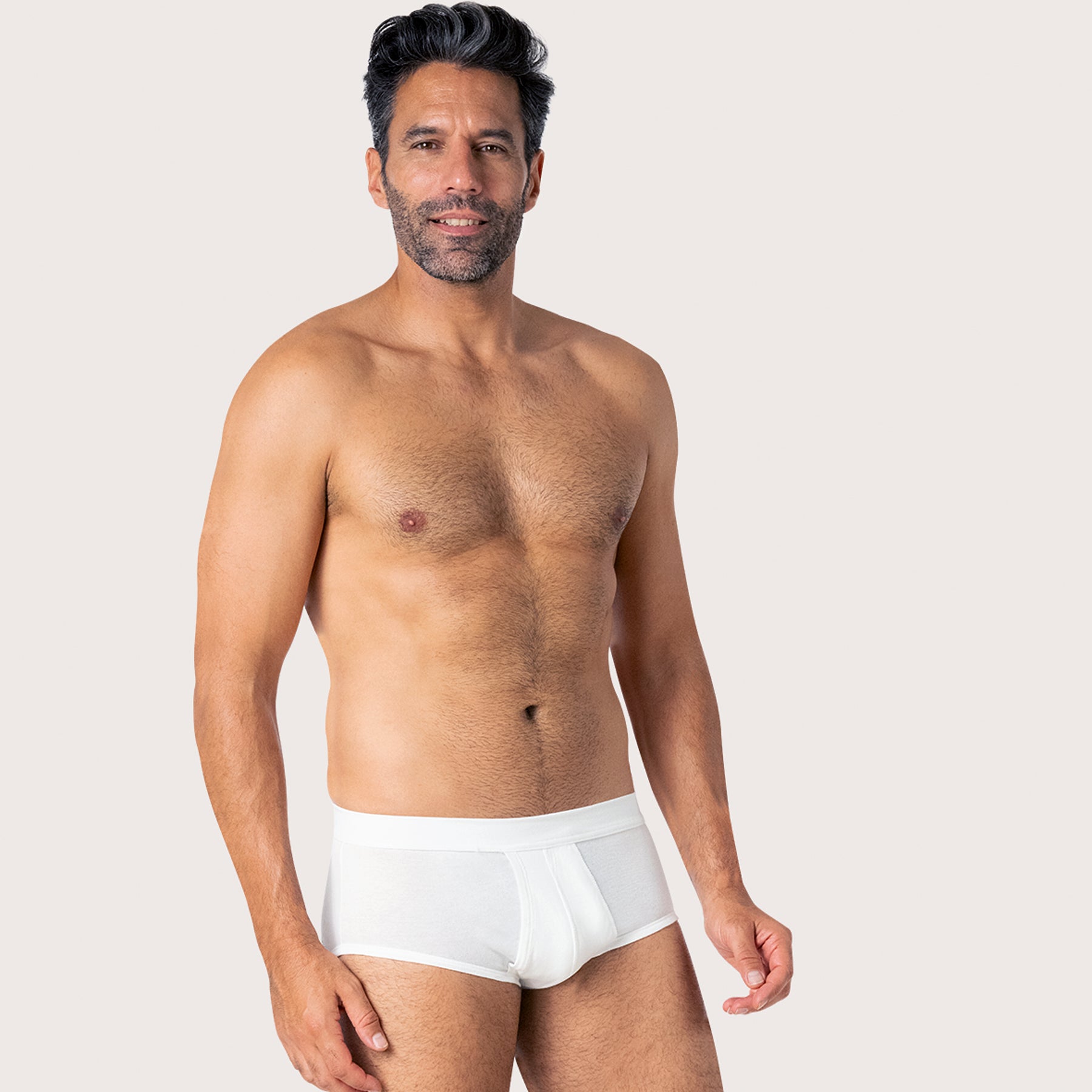 Slip taille haute ouvert homme Pur Coton Premium Eminence