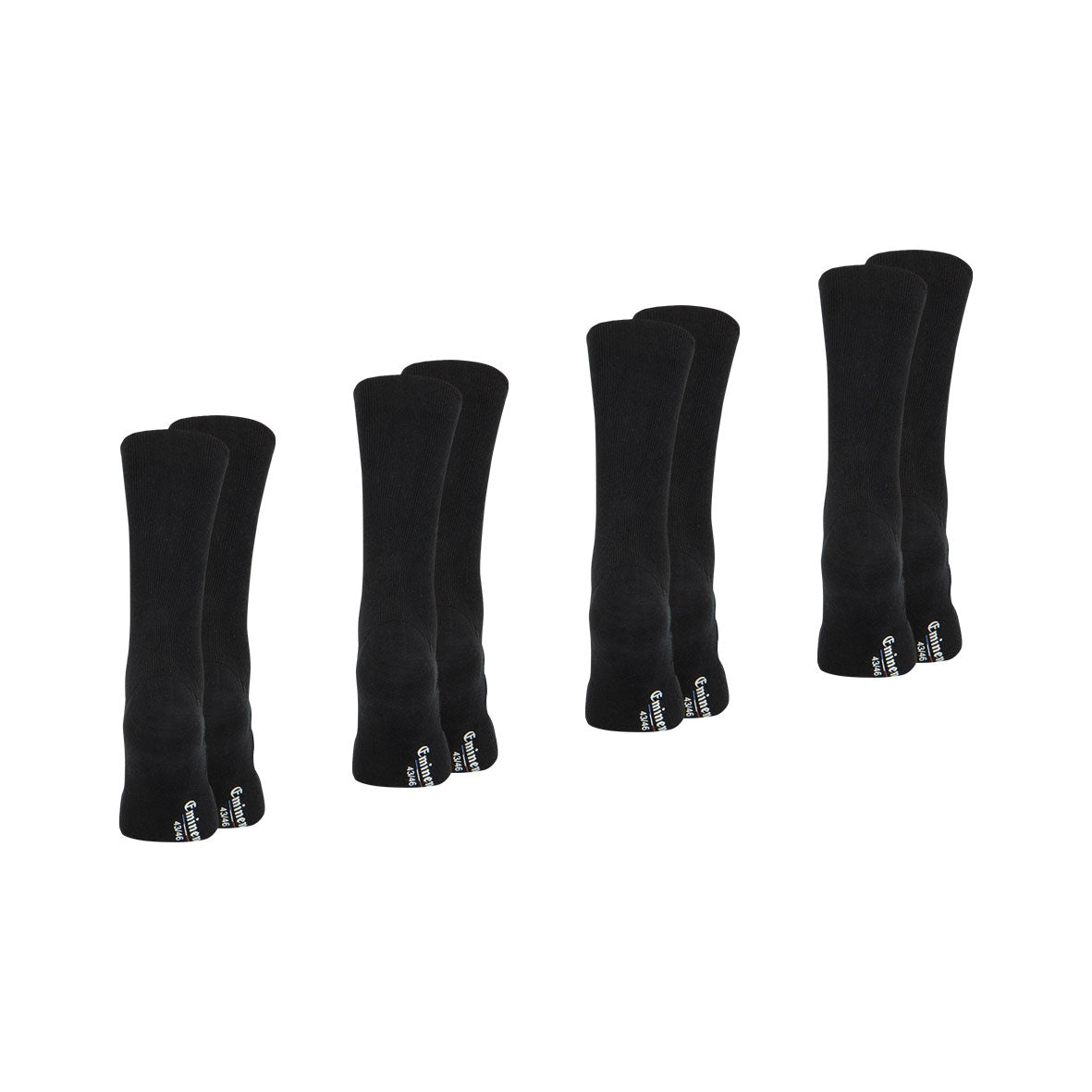 Lot de 4 mi-chaussettes non-comprimantes homme coton peigné Fait en France Eminence