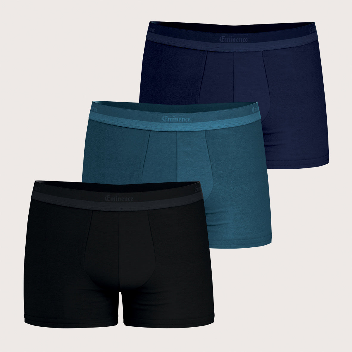 Lot De 2 Boxers HOM Taille L/5 - Gris Kaki - Neuf Avec étiquettes - Coton Mélangé