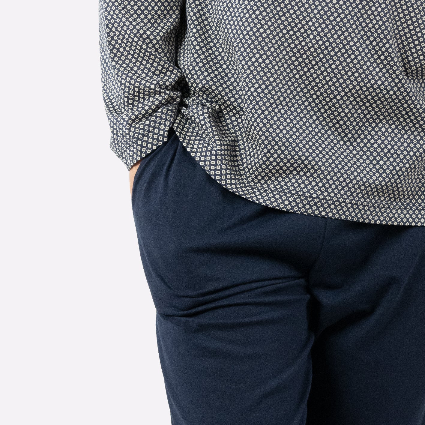 Pyjama long col V homme Mercerisé Eminence