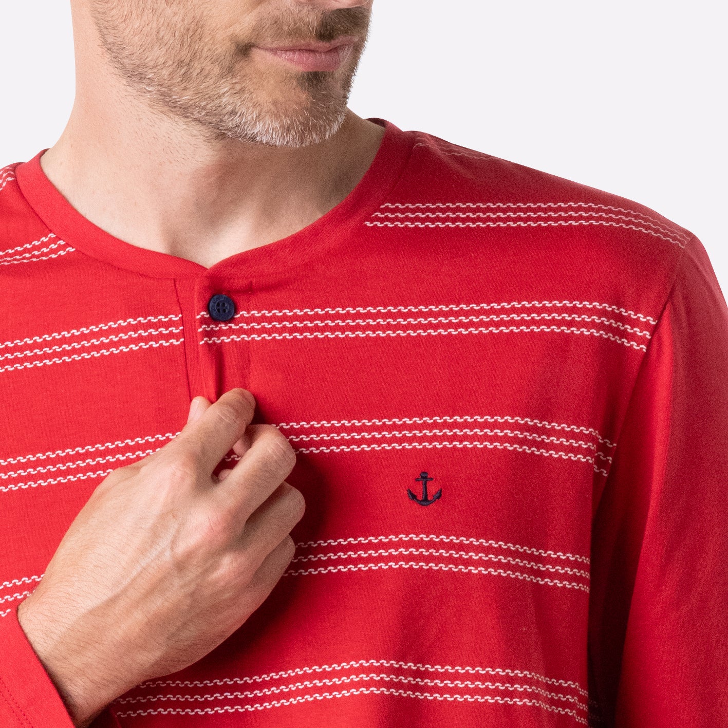 Pyjama long col T homme Nautique Eminence