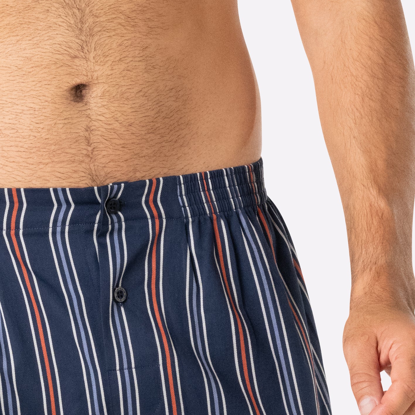 Pyjama long droit ouvert homme Popeline Eminence