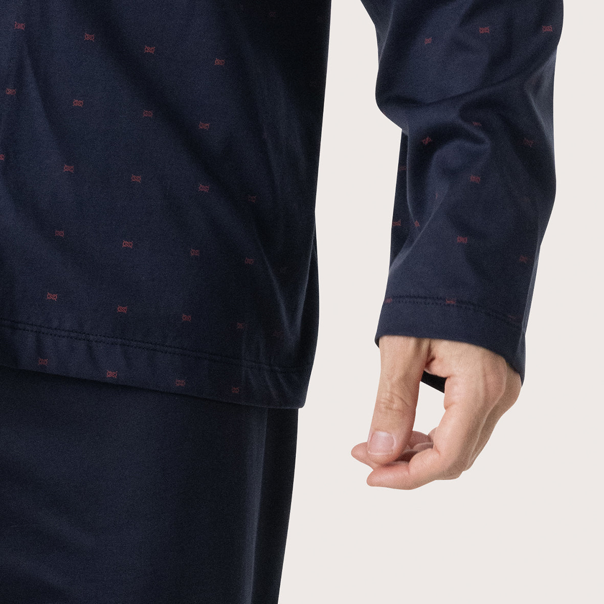 Pyjama long ouvert Mercerisé Homme Eminence - Vendu en boîte cadeau