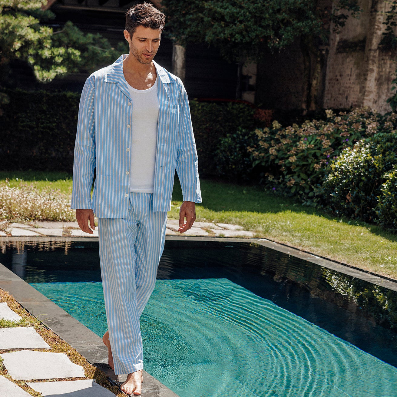 Pyjama long homme Popeline Eminence