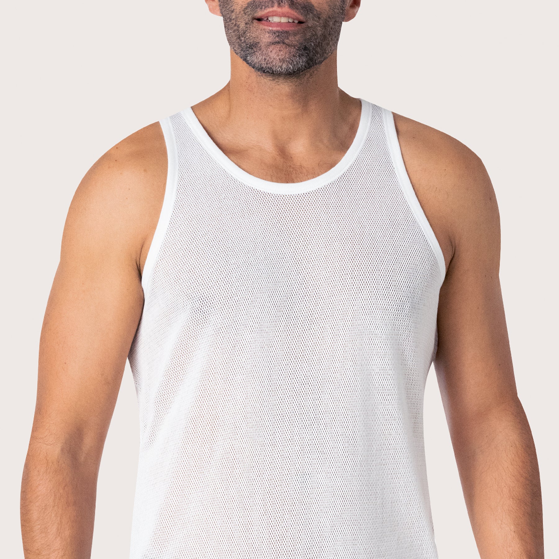 Débardeur homme maille aérée Pur Coton Eminence
