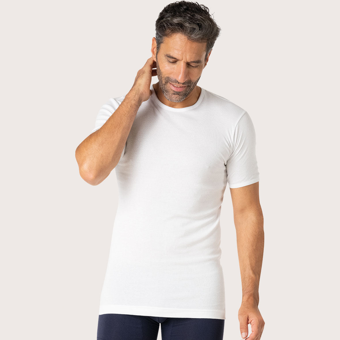 Lot de 3 tee-shirts col rond Pur coton Heritage Eminence