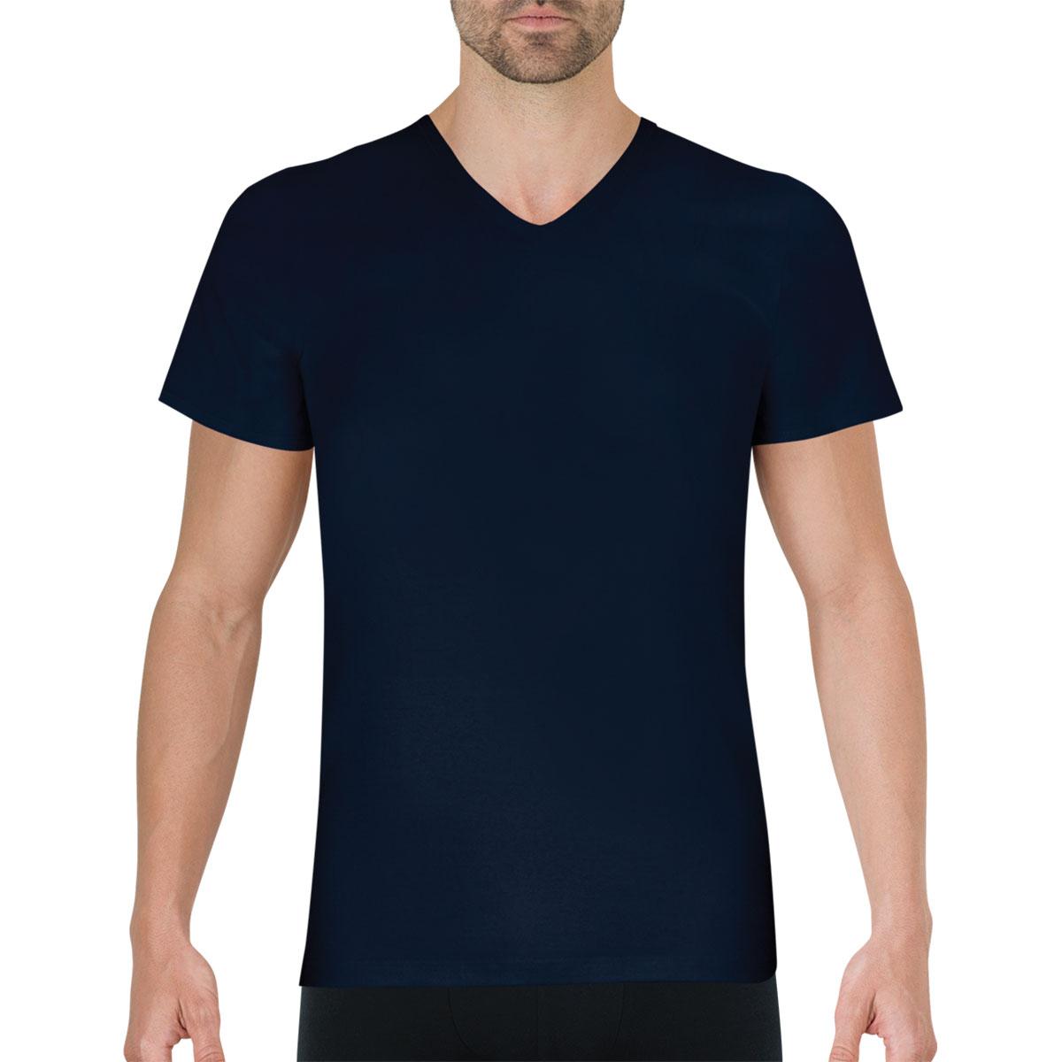 Tee-shirt col V Pur coton Premium Eminence