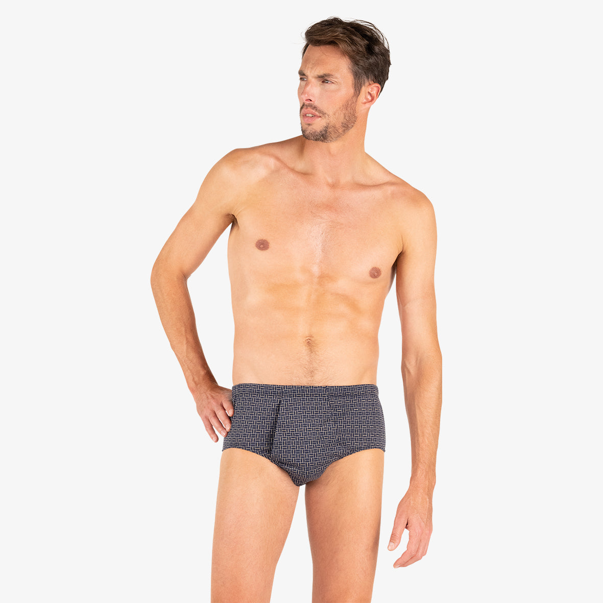 Slip taille haute ouvert Motifs Eminence