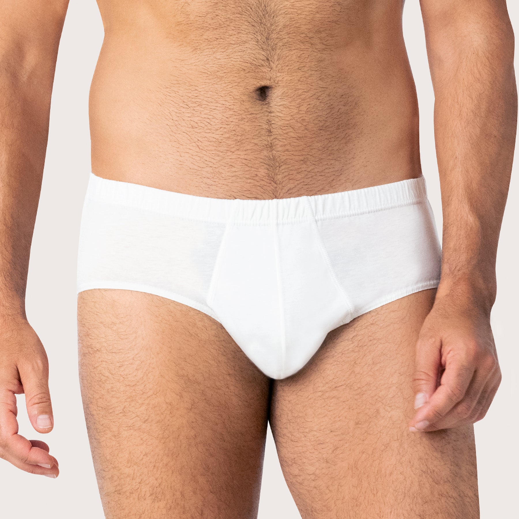 Slip taille haute fermé Coton d'Egypte Eminence