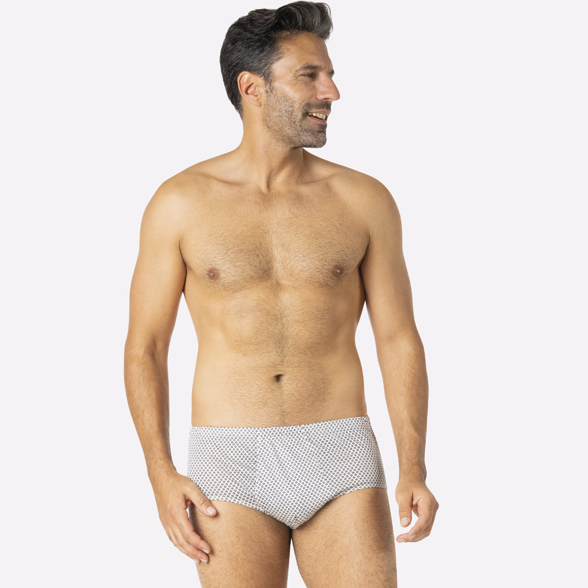 Slip taille haute ouvert homme Motifs Eminence