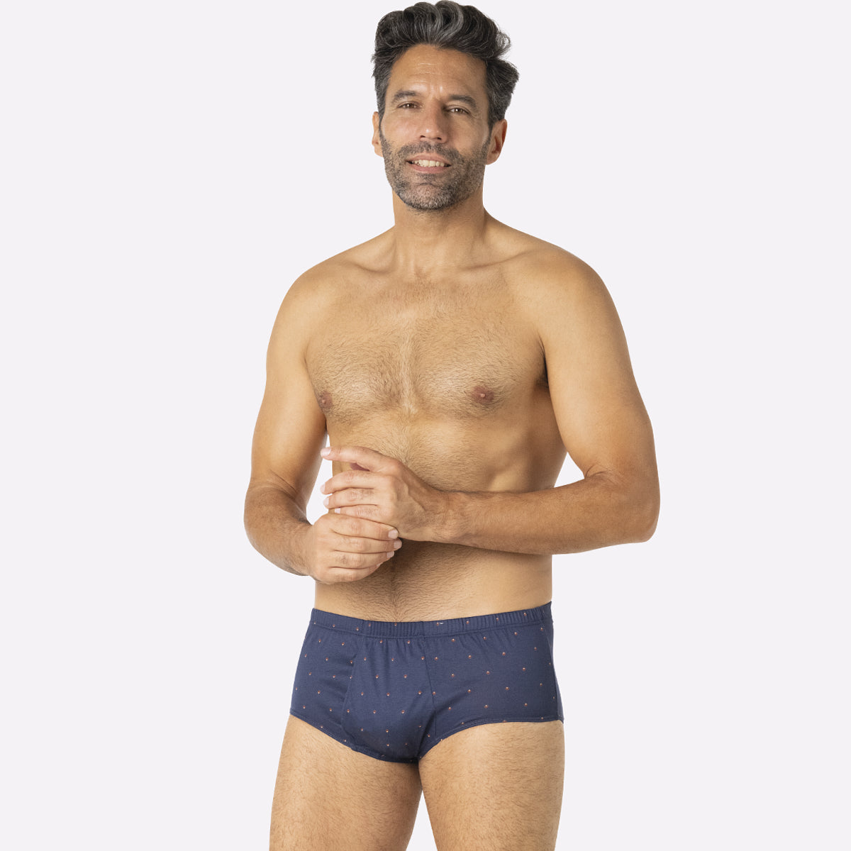 Slip taille haute ouvert homme Motifs Eminence