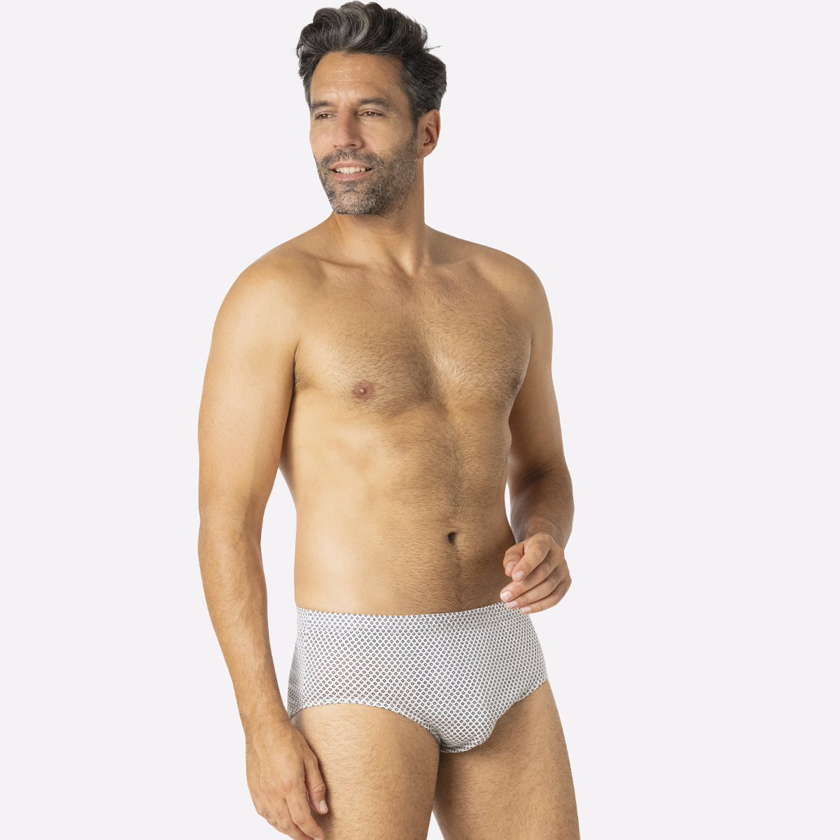 Slip taille haute fermé homme Motifs Eminence