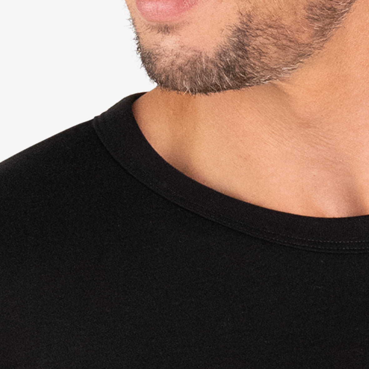 Tee-shirt col rond manches longues homme Ligne Chaude Interlock Eminence