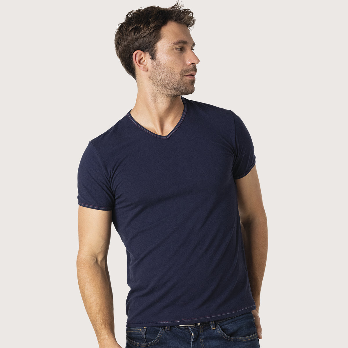 Tee-shirt col V homme Fait en France Eminence