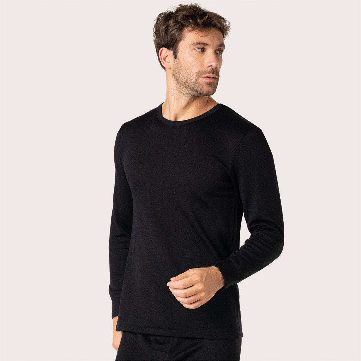 Tee shirt col rond manches longues homme Ligne Chaude Eminence