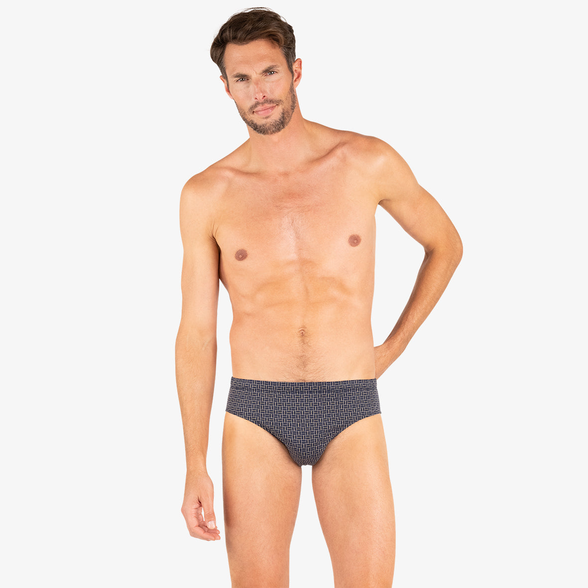 Slip taille haute ouvert Motifs Eminence