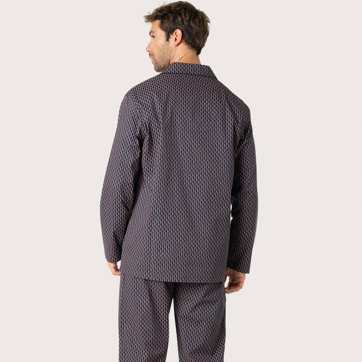 Pyjama long ouvert homme Popeline Eminence