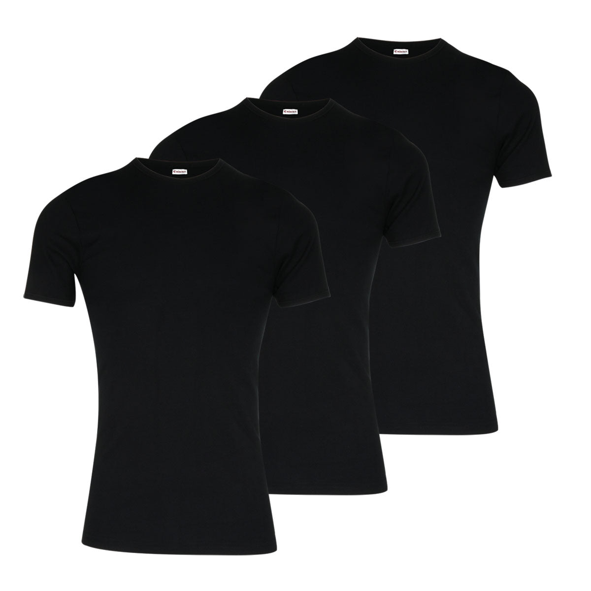 Lot de 3 tee-shirts col rond Pur coton Premium Eminence