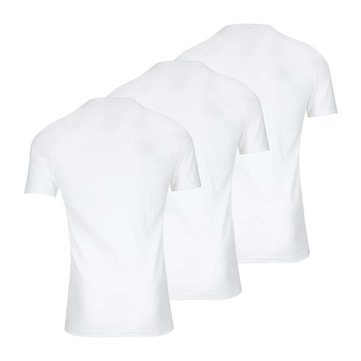 Lot de 3 tee-shirts col V Pur coton Premium Eminence