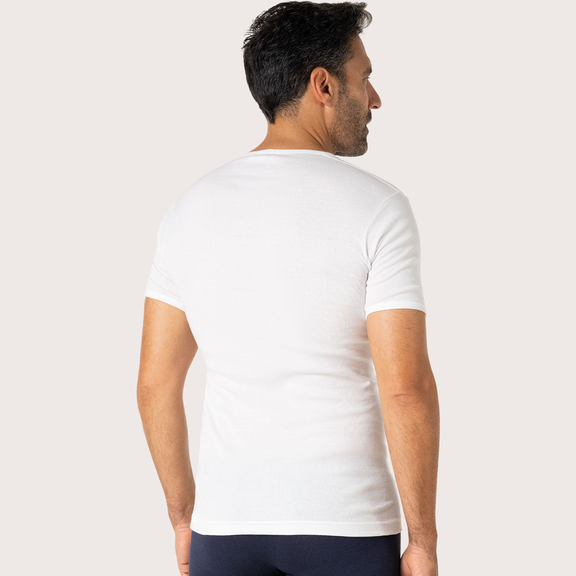 Lot de 3 tee-shirts col V Pur coton Premium Eminence