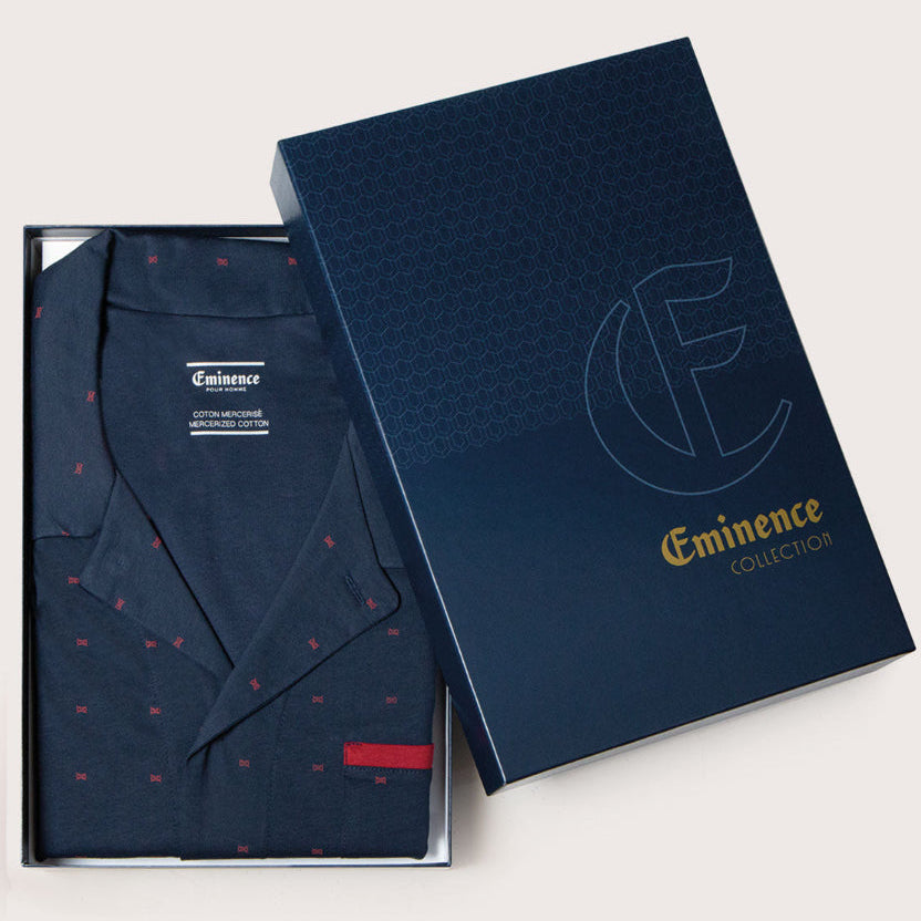 Pyjama long ouvert Mercerisé Homme Eminence - Vendu en boîte cadeau