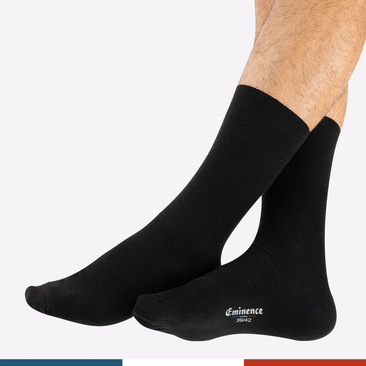 Lot de 4 mi-chaussettes Coton Peigné homme Eminence