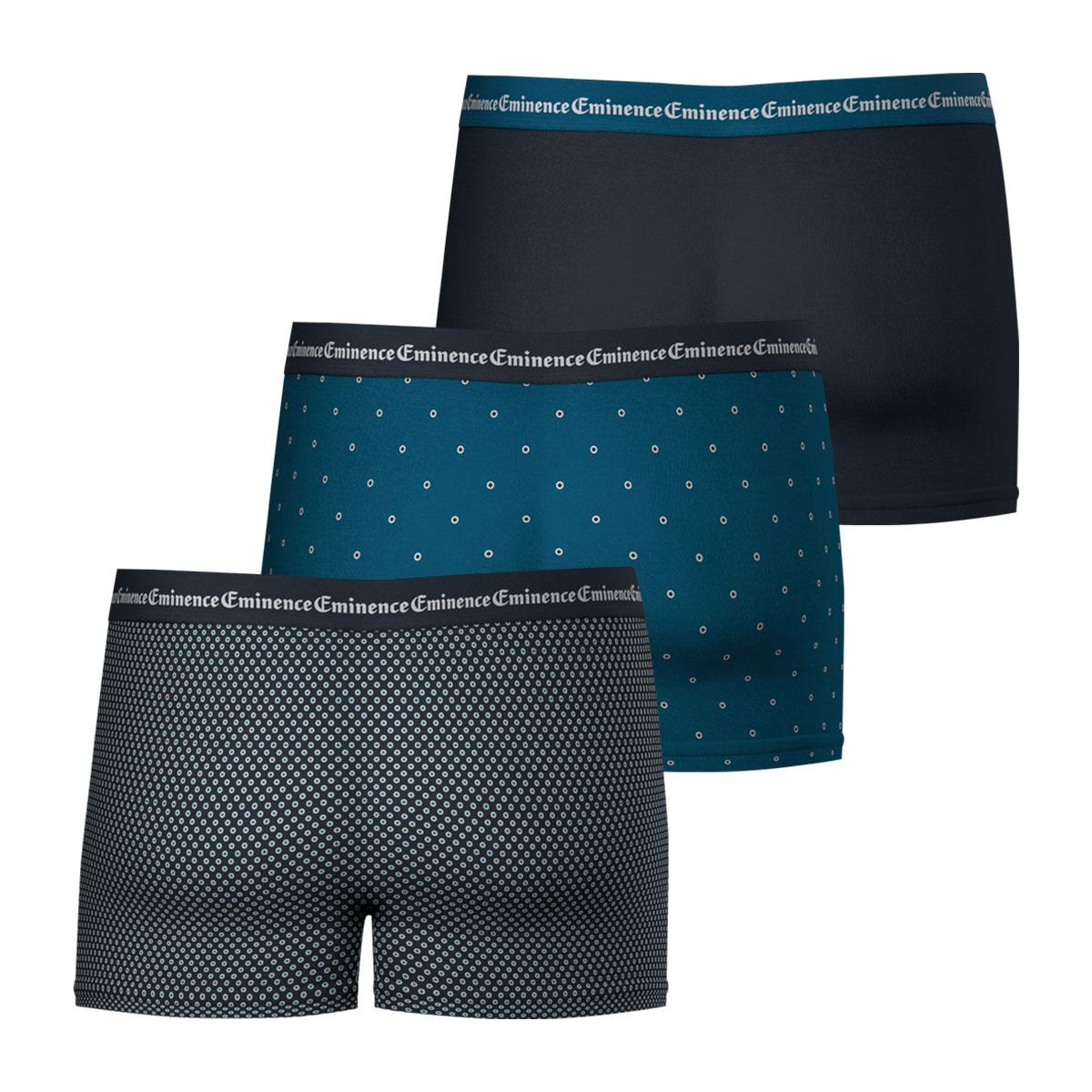 Lot de 3 boxers homme Business Print Eminence