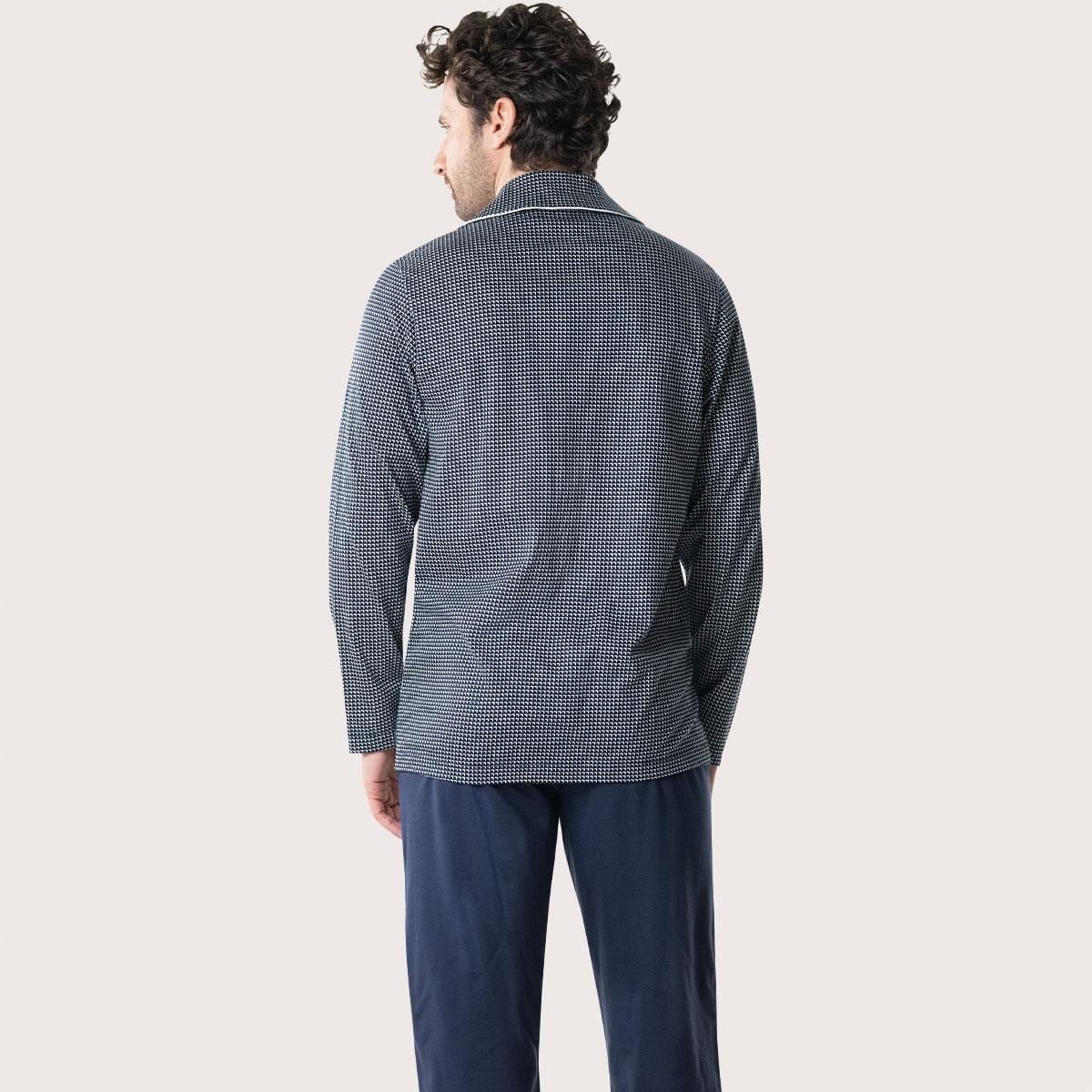 Pyjama long ouvert homme Mercerisé Eminence