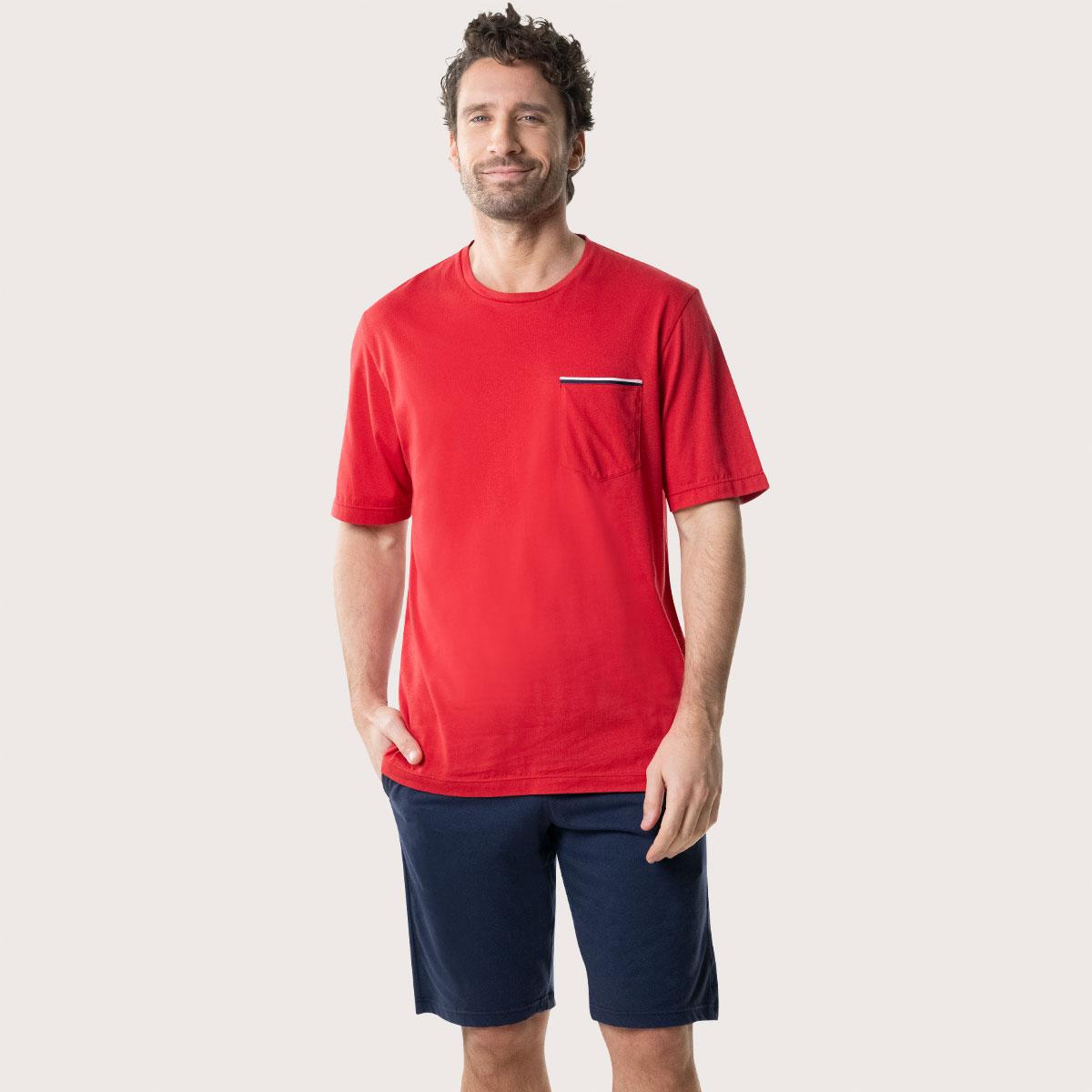 Pyjama court col rond homme Fait en France Eminence