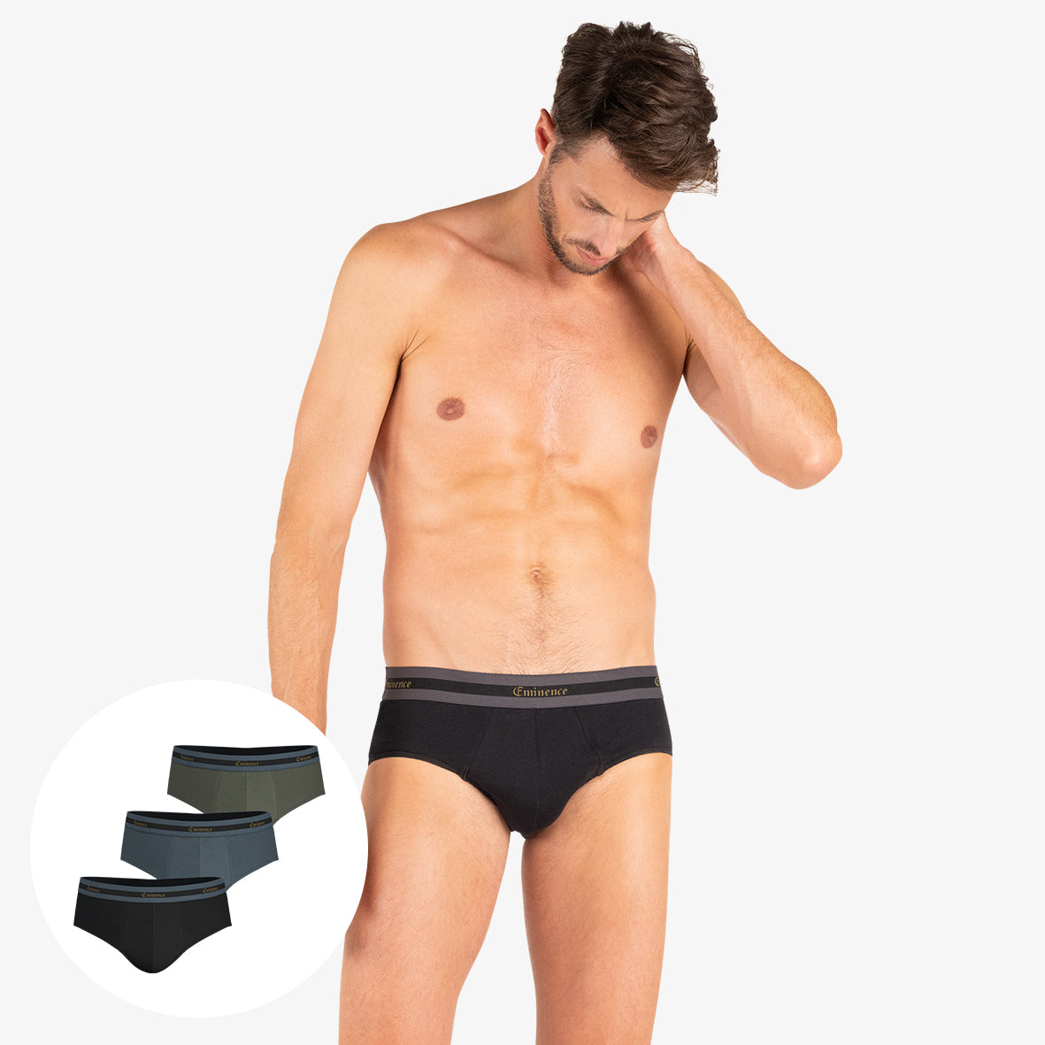 Lot de 3 slips homme Edition limitée Noël Eminence
