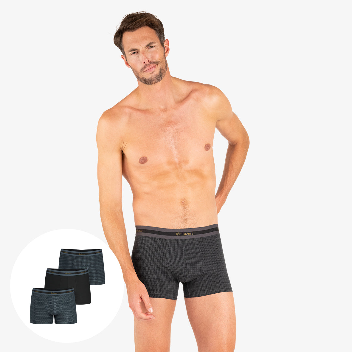 Lot de 3 boxers homme Edition limitée Noël Eminence