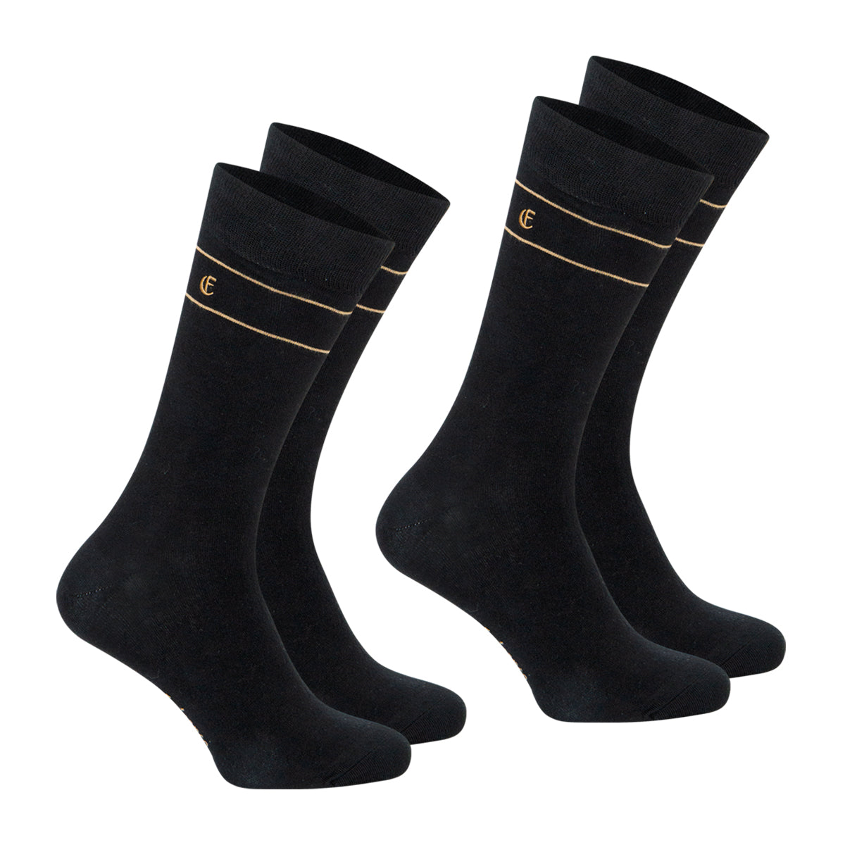 Lot de 2 chaussettes mi-hautes homme Coton Peigné Eminence