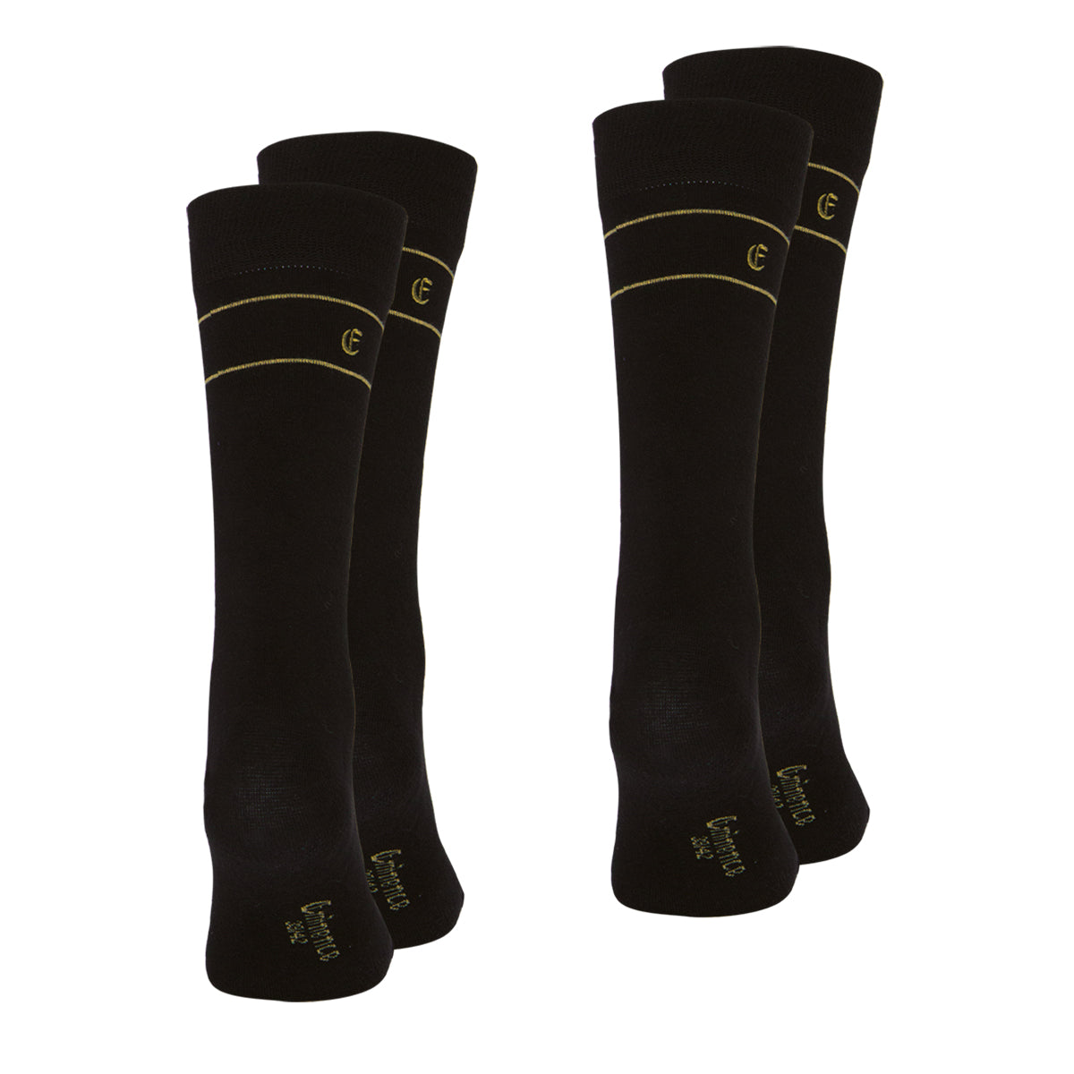 Lot de 2 chaussettes mi-hautes homme Coton Peigné Eminence