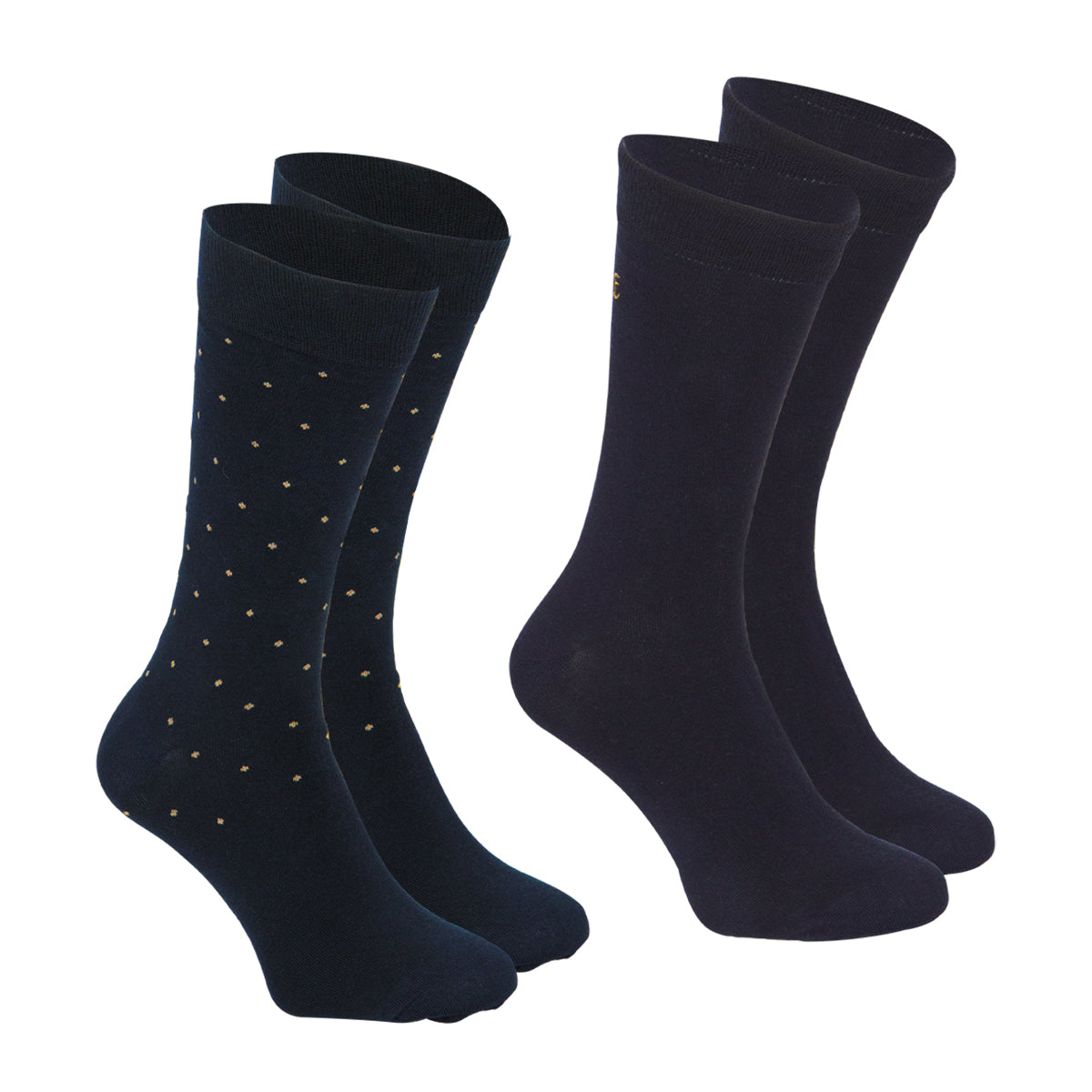 Lot de 2 chaussettes mi-hautes homme Coton Peigné Eminence