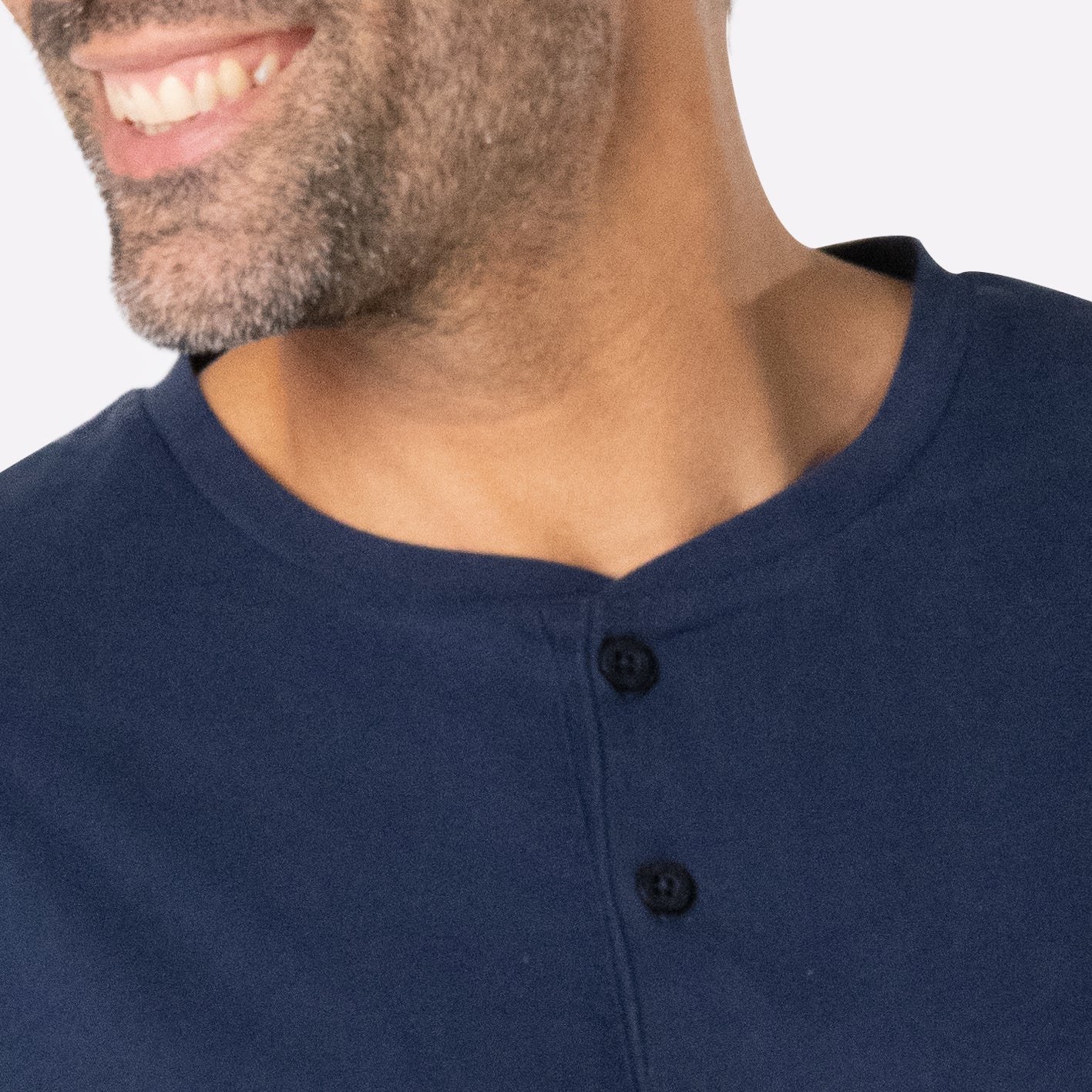 Pyjama long col T homme Jersey Flanelle Eminence