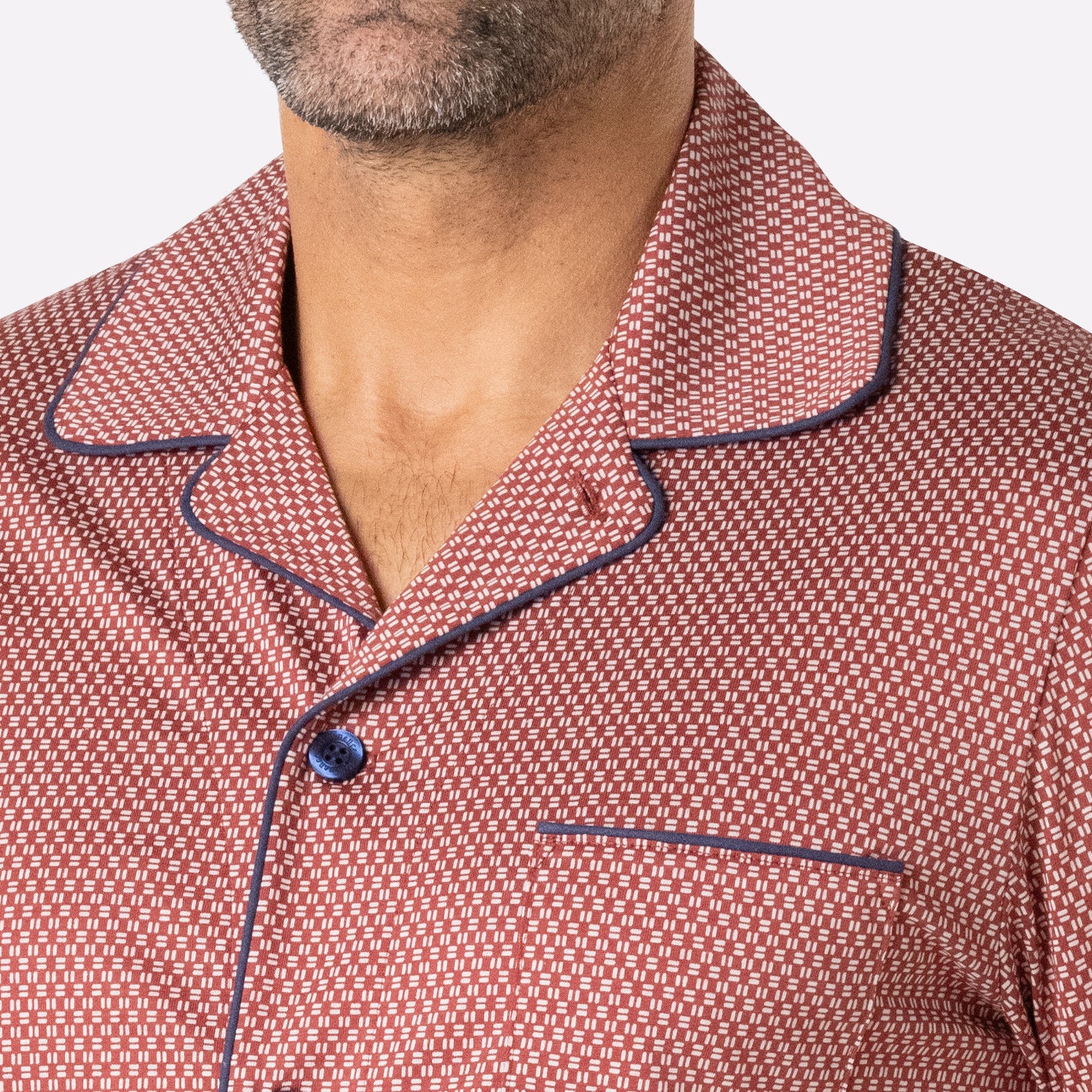 Pyjama long ouvert homme Mercerisé Eminence