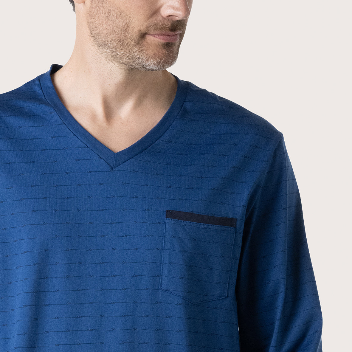 Pyjama long Mercerisé Homme Eminence - Vendu en boîte cadeau