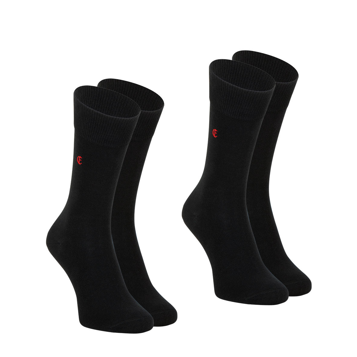 Lot de 2 paires de chaussettes mi-hautes homme Essentiels coton peigné Eminence