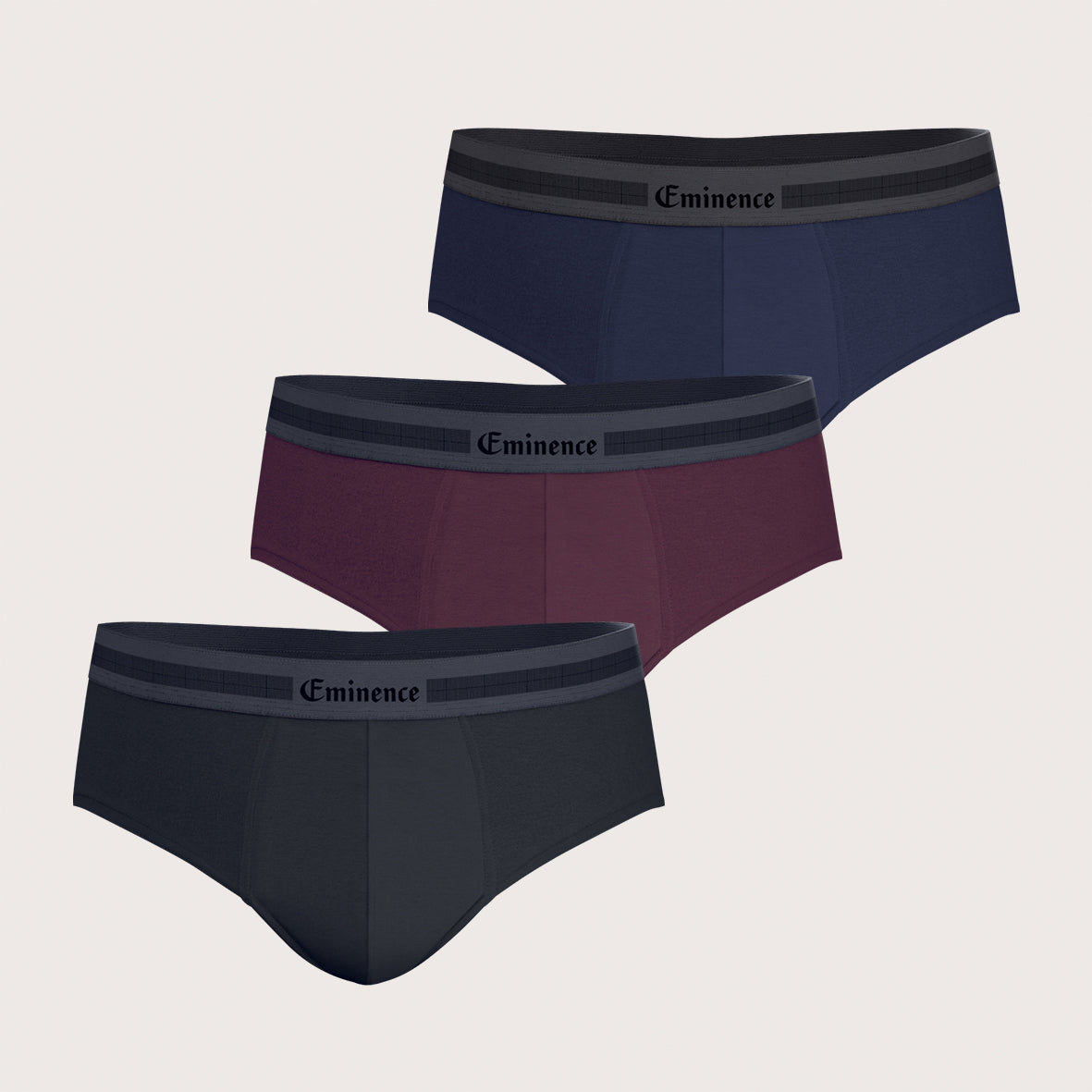 Lot de 3 slips Homme EXCEPTION Eminence - Vendu en boîte cadeau