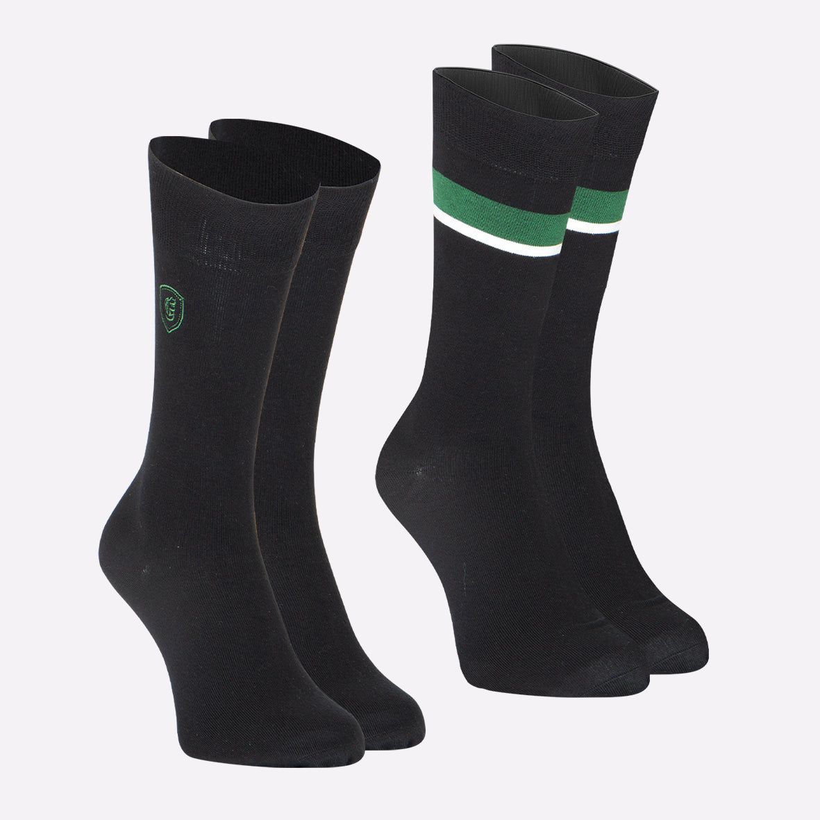 Lot de 2 paires de chaussettes mi-hautes homme Fantaisie Eminence