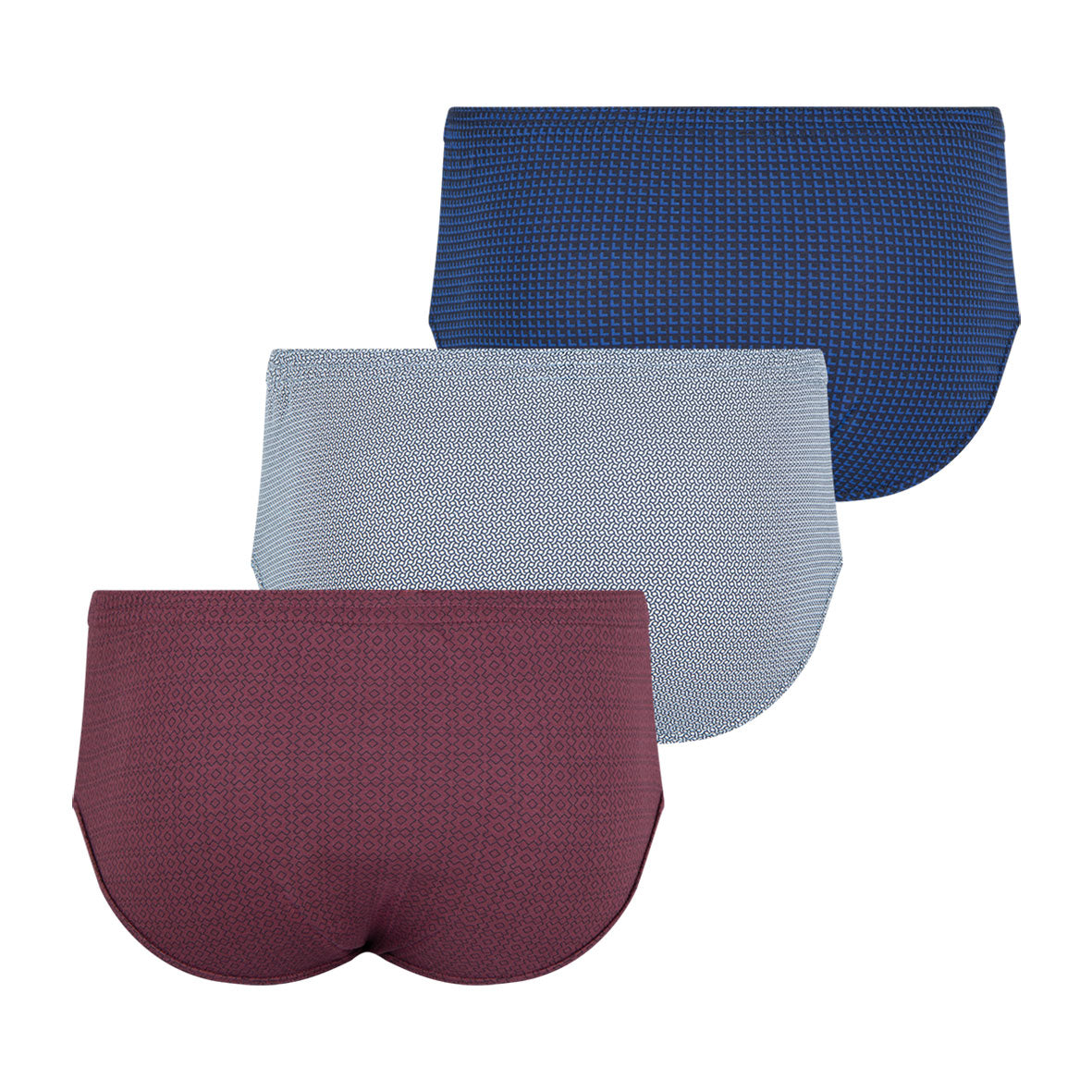 Lot de 3 slips taille haute fermé homme Trio Fantaisie Eminence
