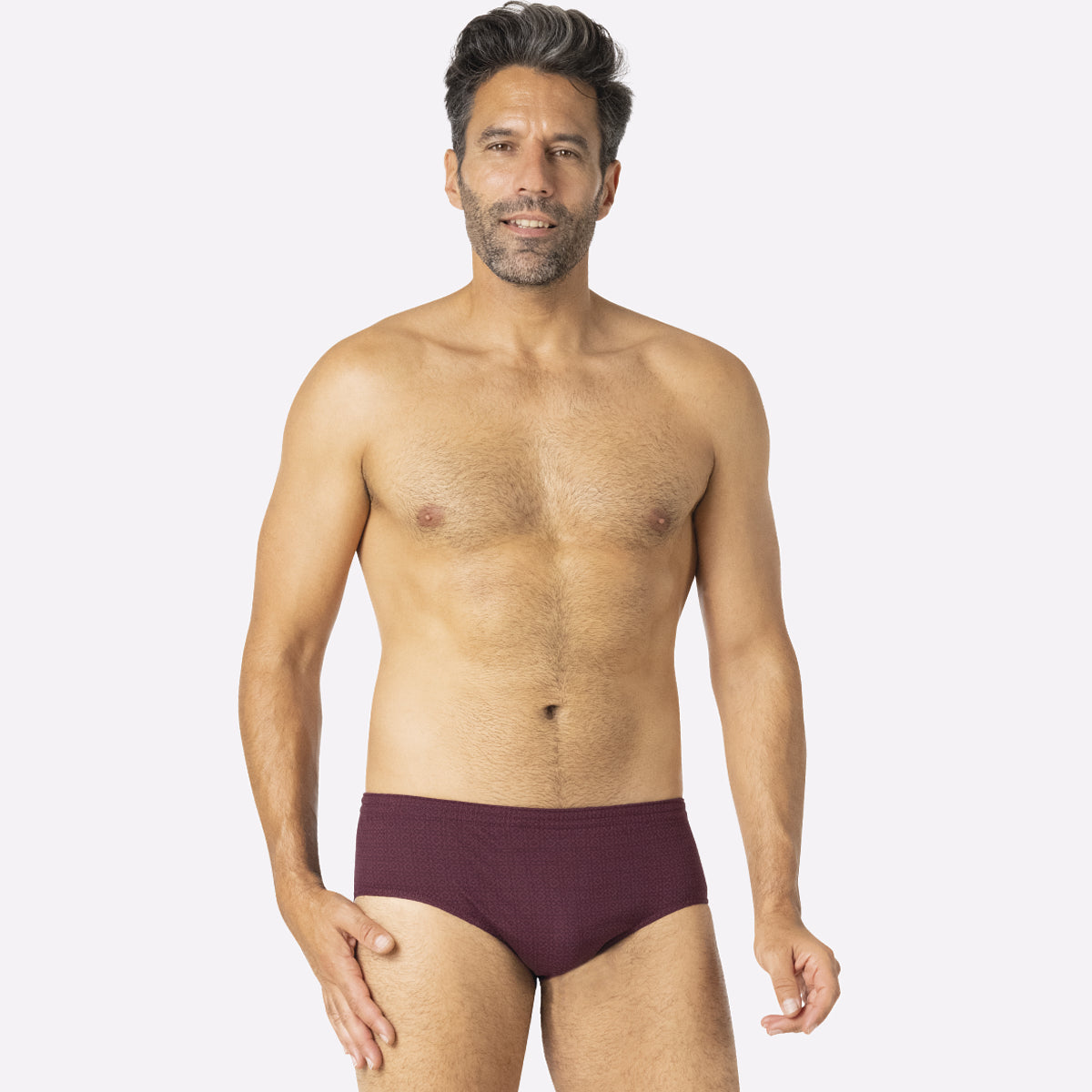 Lot de 3 slips taille haute fermé homme Trio Fantaisie Eminence