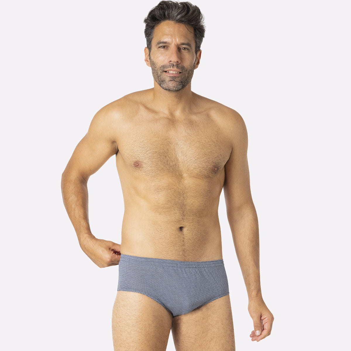 Lot de 3 slips taille haute fermé homme Trio Fantaisie Eminence