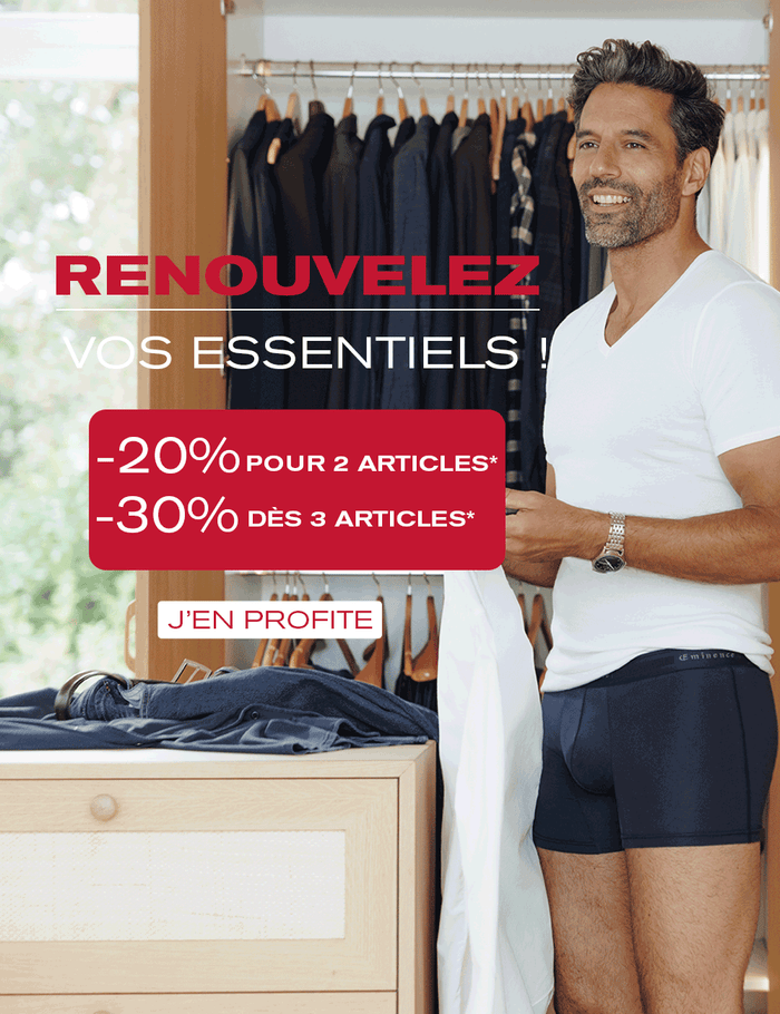 Slip Incontinence Homme Eminence - Sous-vêtements Homme | Belgique Tshirt Homme Col V